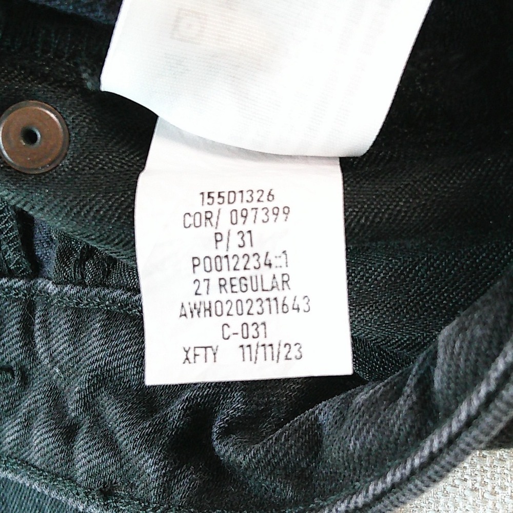 Abercrombie & Fitch Relaxed Jean Womens 27/4R Black Curve Love 90s Distressed - Picture 7 of 8